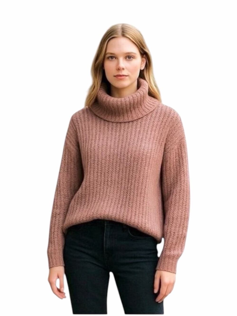 Pink Cropped Sweater Junior’s Size Small Hippie Rose